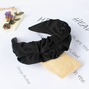 2PCS Ruched Satin Headbands