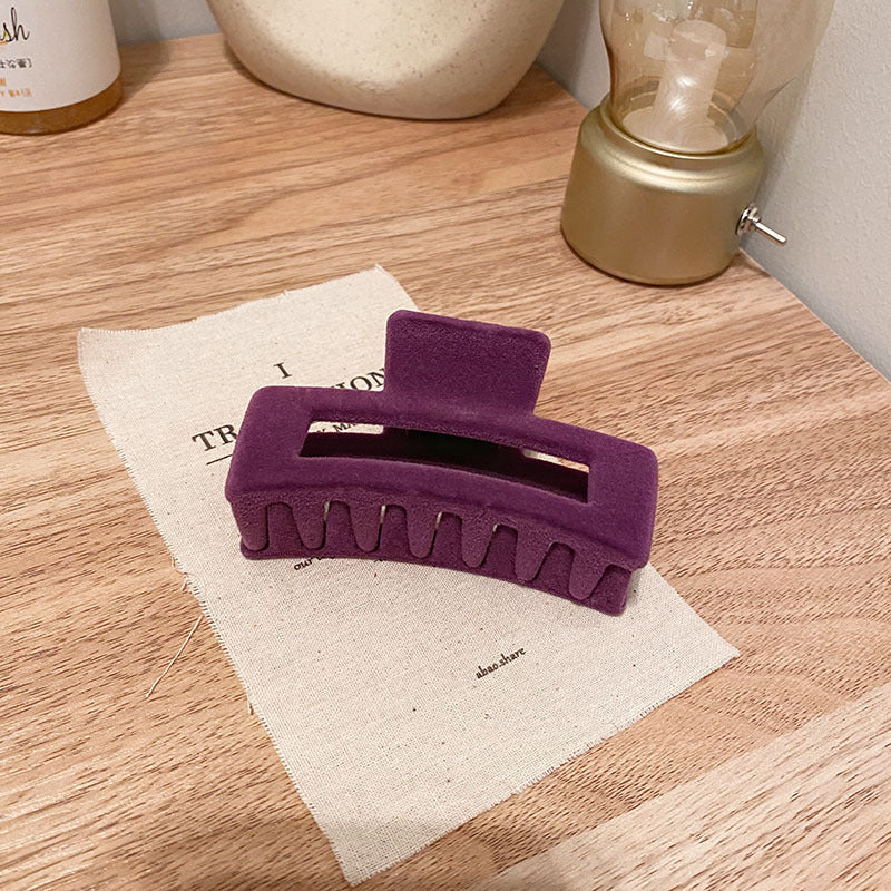 Velvet Flocking Claw Clips